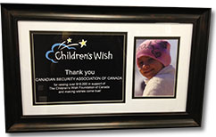 Children't Wish Foundation Plaque